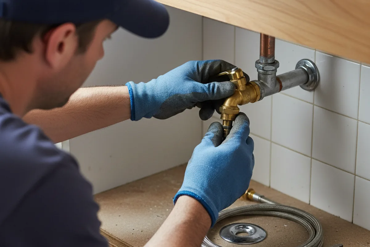 Shutoff valve and fitting work during Repiping in Cranberry Township